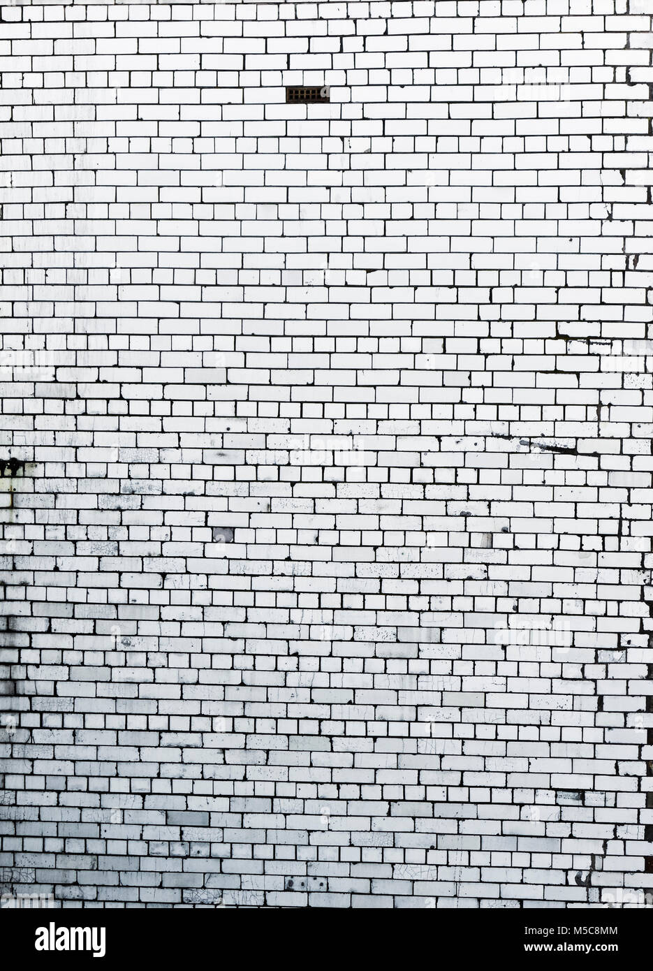 In mattoni bianchi sullo sfondo di parete Foto Stock