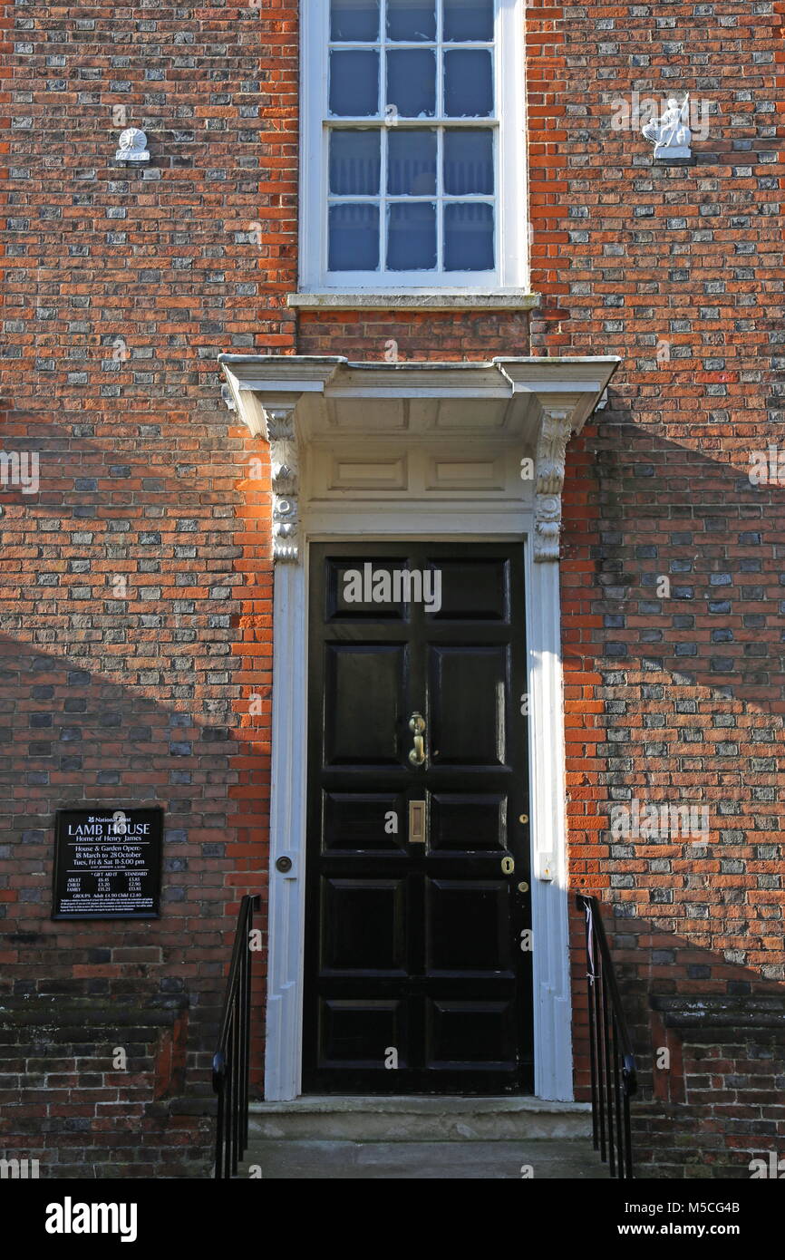 Lamb House (da PRW), che una volta era la casa del romanziere Henry James. West Street, segale, East Sussex, Inghilterra, Gran Bretagna, Regno Unito, Gran Bretagna, Europa Foto Stock