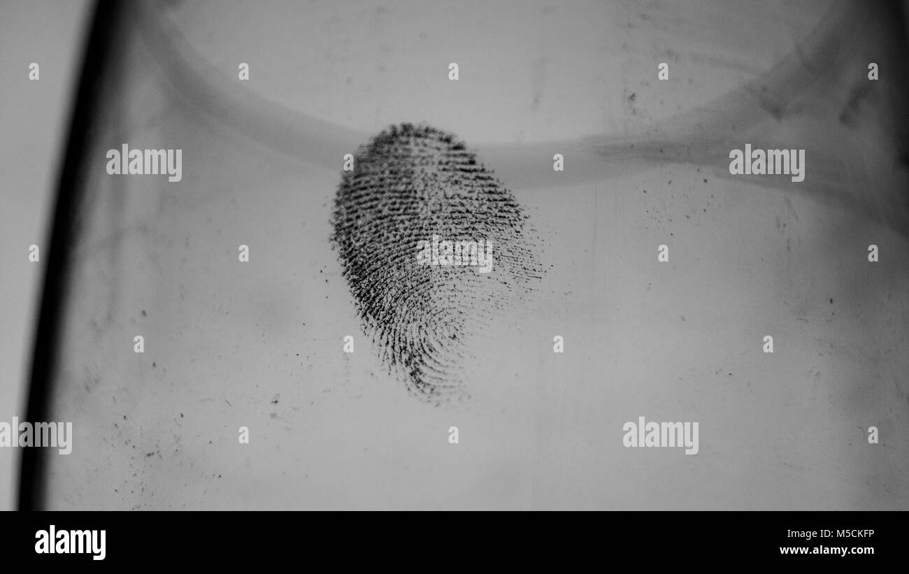 Forensic investigazione di reati la ricostruzione Foto Stock