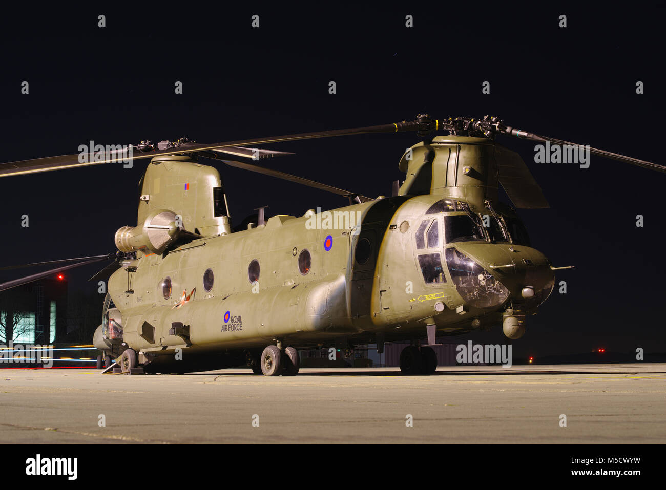 Boeing Vertol CH-47, Chinook Helicopter, RAF Odiham, Foto Stock