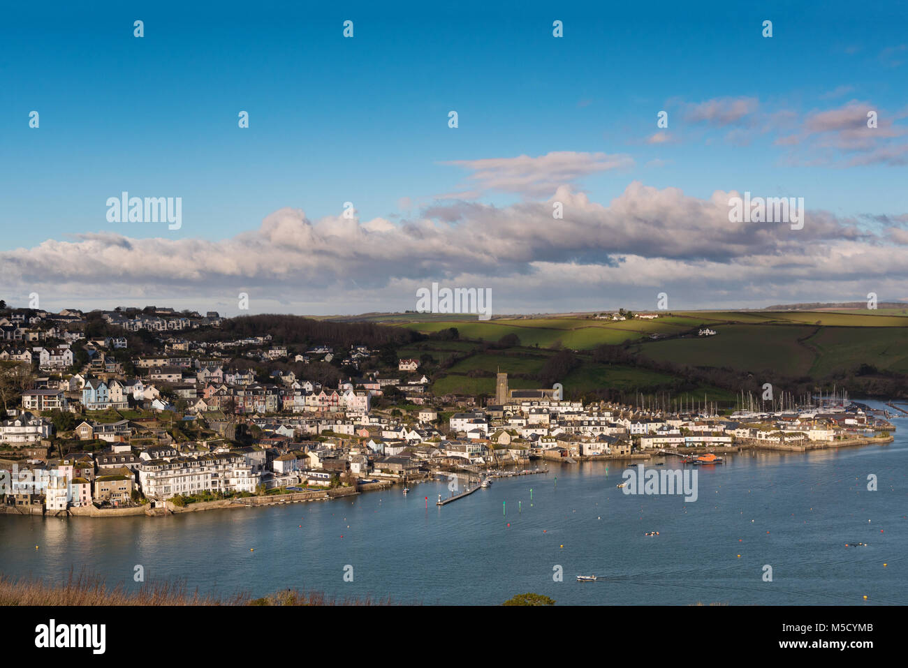 Salcombe Harbour e estuario presi da East Portlemouth Foto Stock