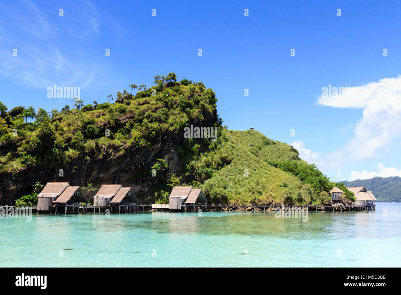 Misool Eco Resort, Laguna Nord, Raja Ampat, Indonesia Foto Stock