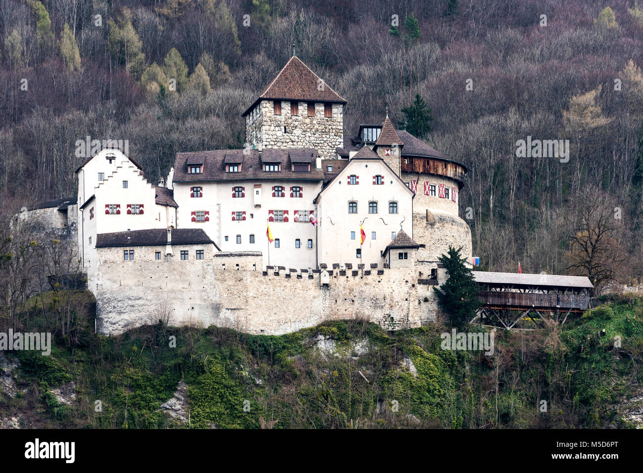 Castello di Vaduz, Principato del Liechtenstein Foto Stock