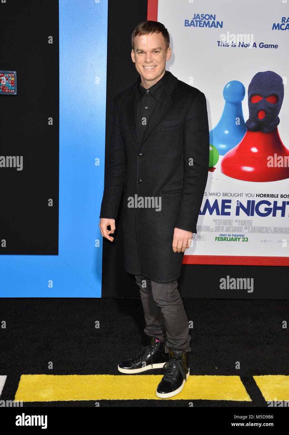 LOS ANGELES, CA. Febbraio 21, 2018: Michael C. Hall alla premiere di 'Gioco notte' a TCL Teatro Cinese Immagine: Sarah Stewart Foto Stock