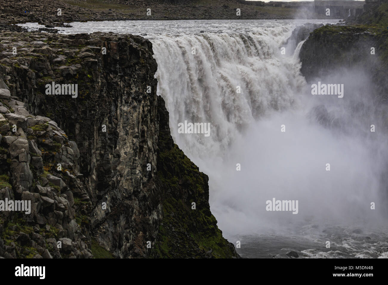 Cascata di Dettifoss vatnajokull national park in Islanda in estate Foto Stock