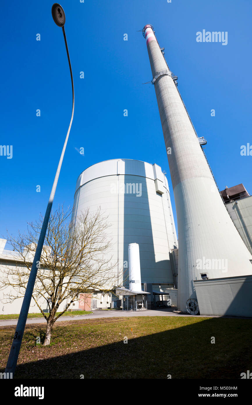 Potenza atomica stazione, flusso nucleari, centrali nucleari, centrali nucleari, Mill Mountain, Svizzera Foto Stock