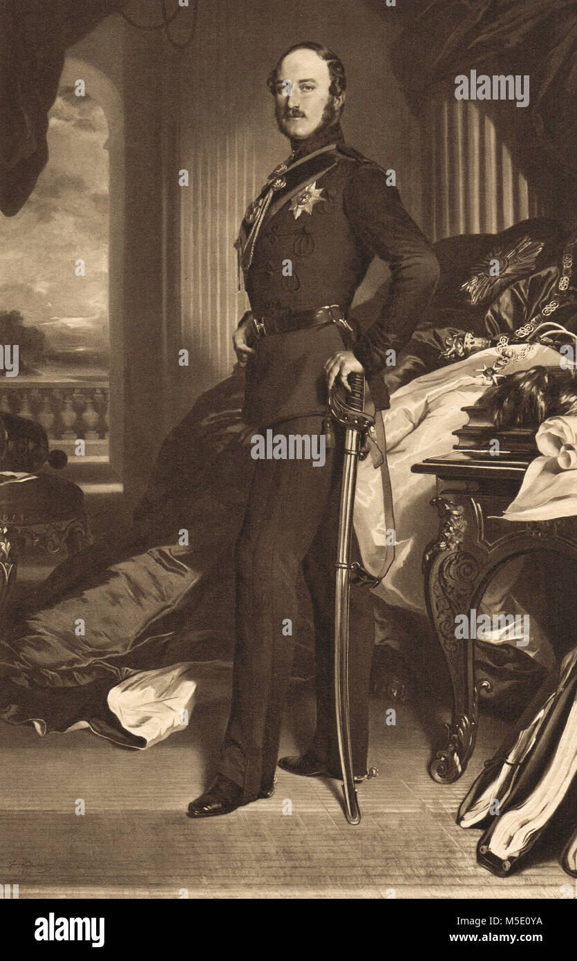 Prince Albert, marito della Regina Victoria Foto Stock