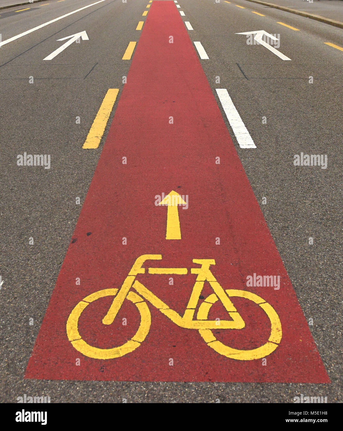 Pista ciclabile, pista ciclabile Foto Stock
