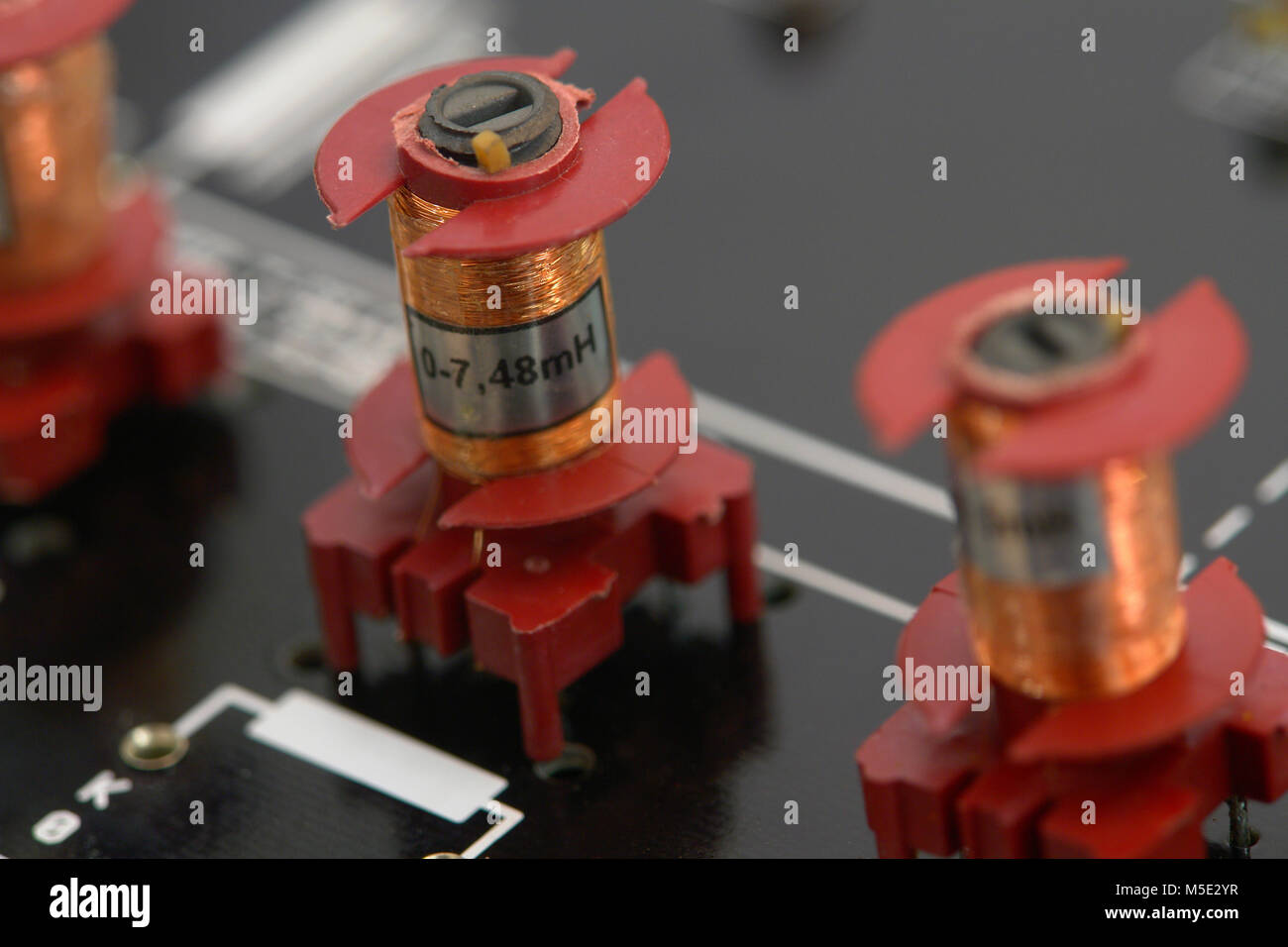 Circuito elettronico Informazioni dettagliate Foto Stock