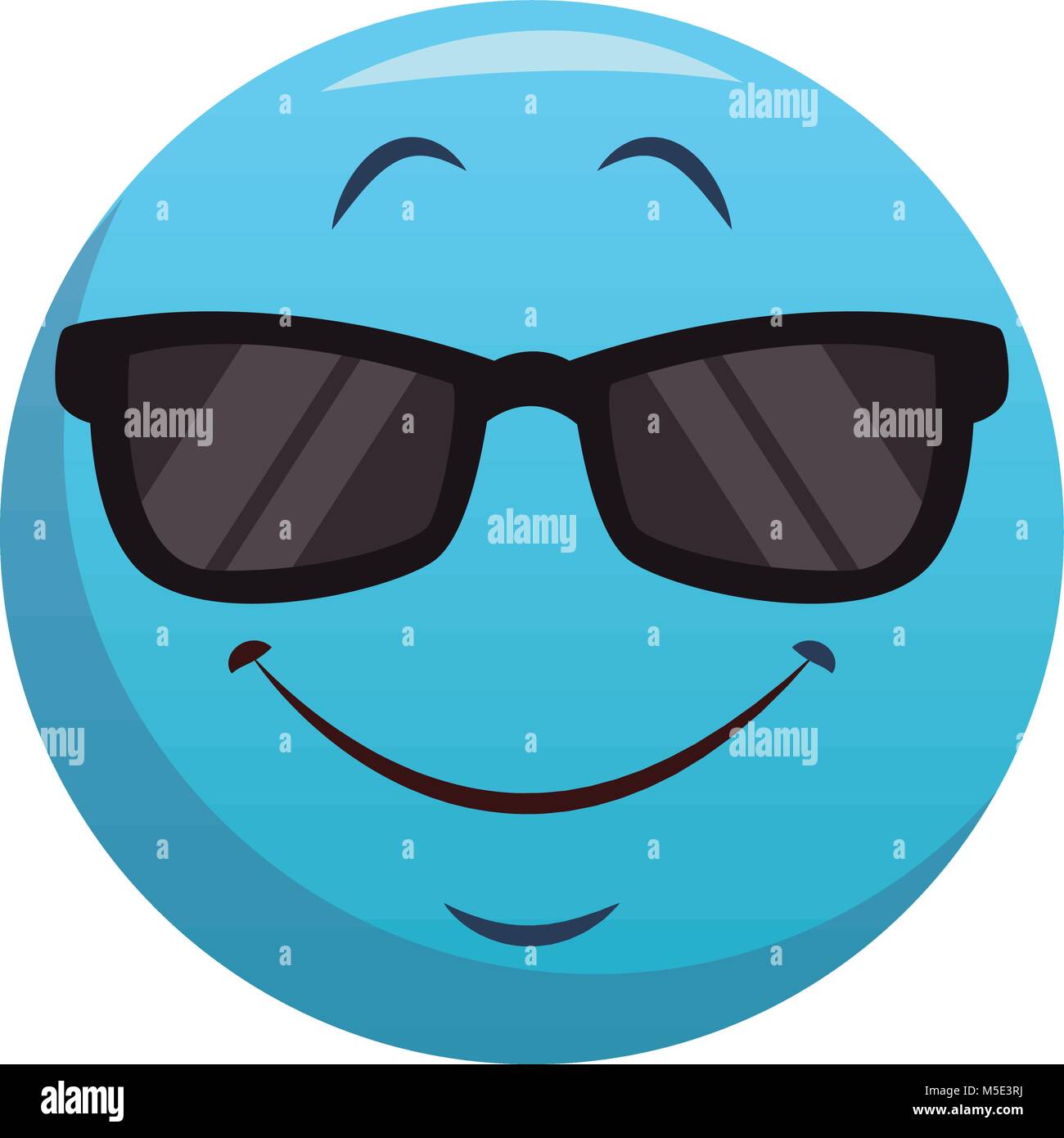 Gli Emoji con occhiali da sole Immagine e Vettoriale - Alamy