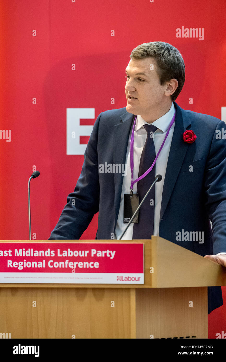 Stuart Brady, il partito laburista potenziali candidati parlamentari di Loughborough, Leicestershire,Inghilterra. Foto Stock