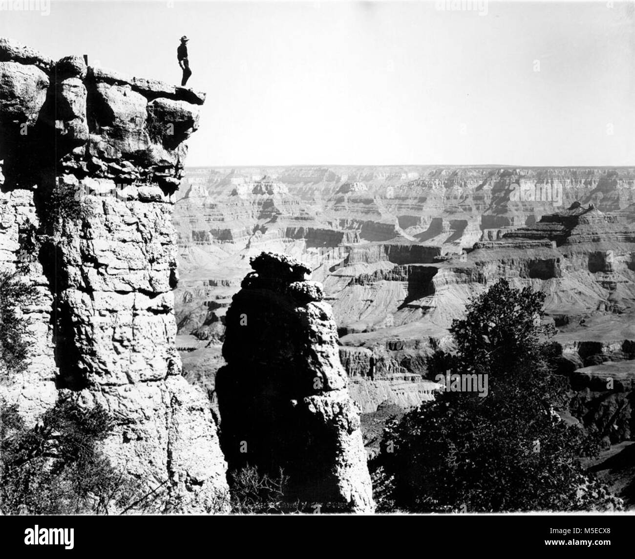 Grand Canyon Grandview Point PEABODY PIASTRA DI VETRO numero negativo 1604. GRANDVIEW POINT. Foto Stock