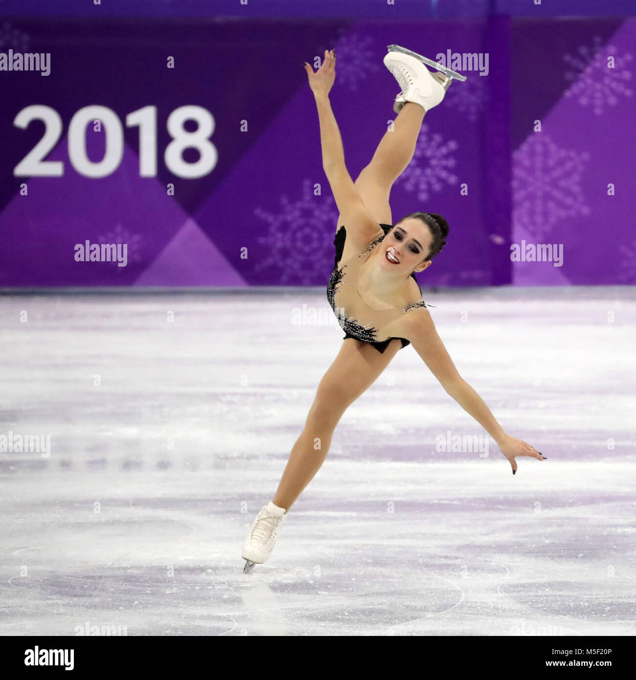 Gangneung, Corea del Sud. Il 23 febbraio, 2018. Medaglia di bronzo vincitore KAETLYN OSMOND del Canada in azione durante il pattinaggio artistico: Signore unico gratuito Pattinaggio sul Ghiaccio Gangneung Arena durante il 2018 Pyeongchang Giochi Olimpici Invernali. Credito: Scott Kiernan Mc/ZUMA filo/Alamy Live News Foto Stock