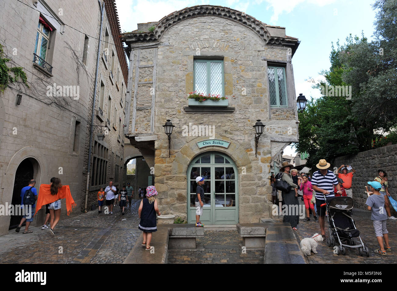 Carcassonne, Francia. Cittadella medioevale. Foto Stock