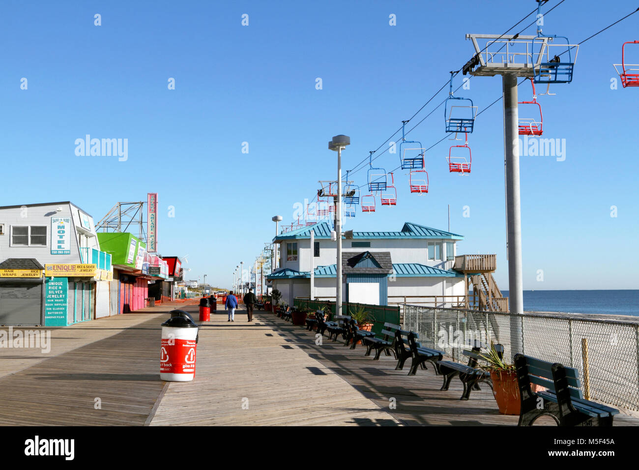 La seggiovia in Seaside Heights. New Jersey famoso per il Jersey Shore reality show televisivo Foto Stock