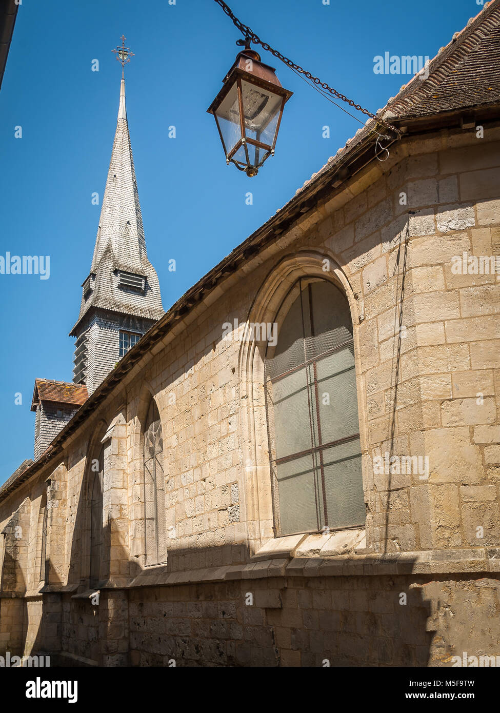 Chiesa Saint-Etienne museo marino in Honfleur, Normandia Francia Foto Stock