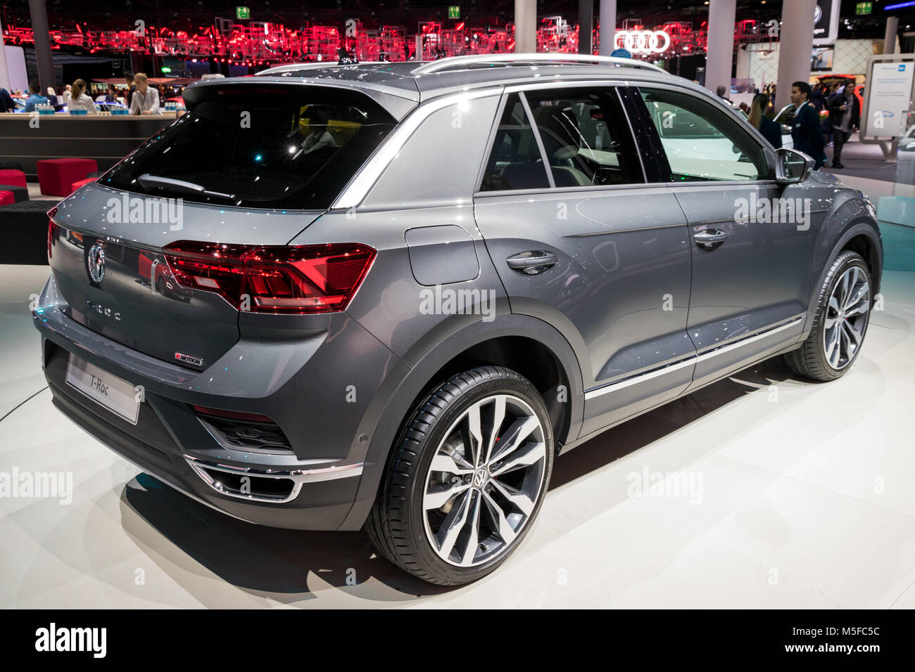 Francoforte, Germania - Sep 13, 2017: Volkswagen T-Roc car a Francoforte IAA Motor Show. Foto Stock