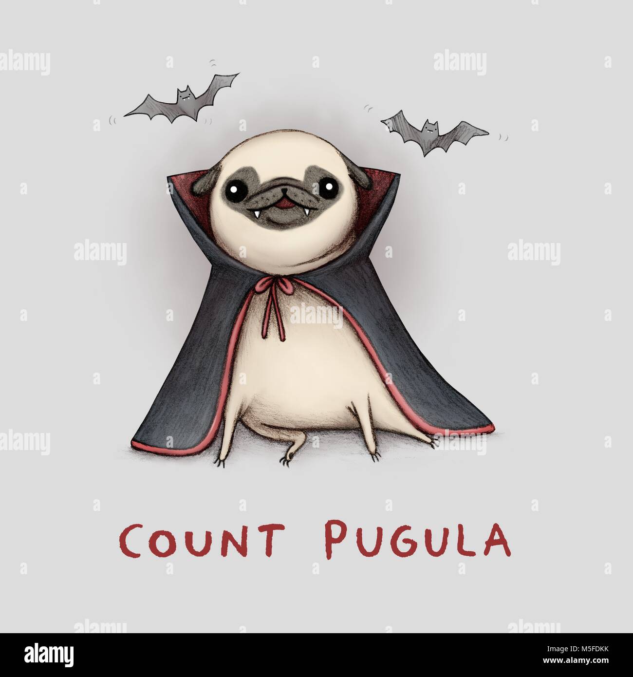 Conteggio Pugula illustrazione originale Foto Stock