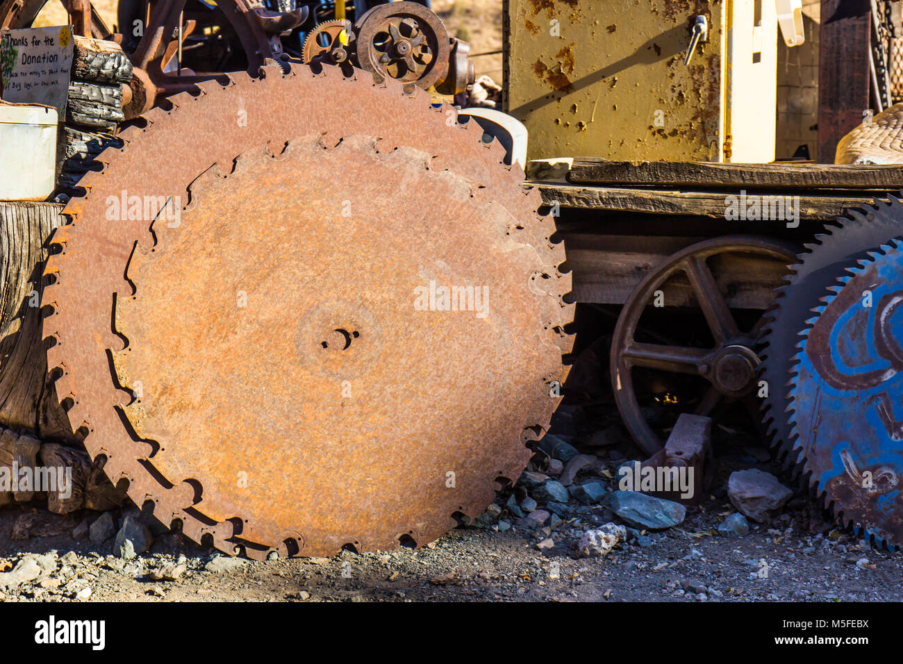 Ampio Round Lame per seghe circolari Foto Stock