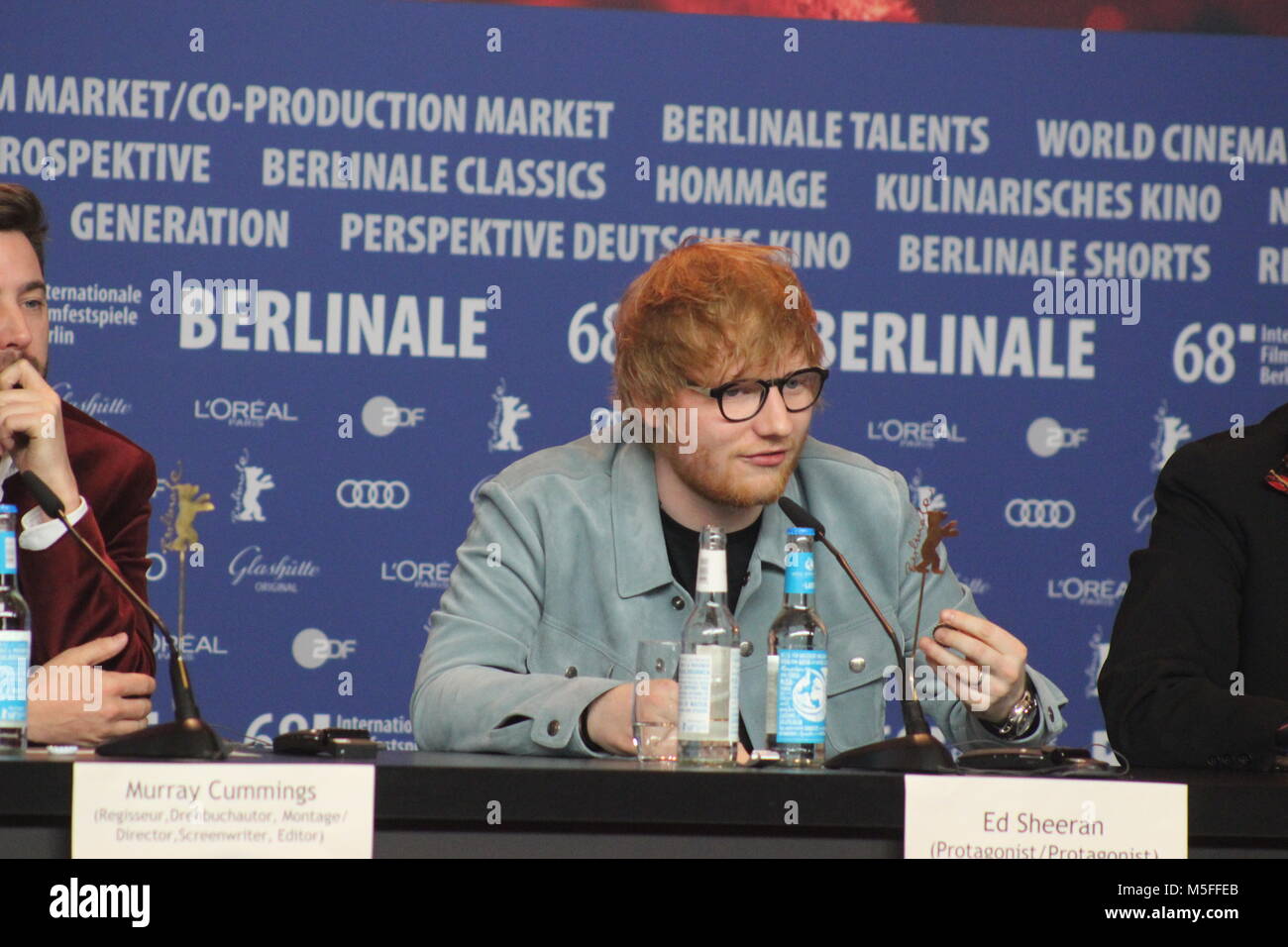 Berlino, Germania. 23 Febbraio, 2018. Conferenza stampa presso il Grand Hyatt Hotel di Berlino/Germania per " il cantautore" dalla 68Berlinale. ed sheeran Foto Stock