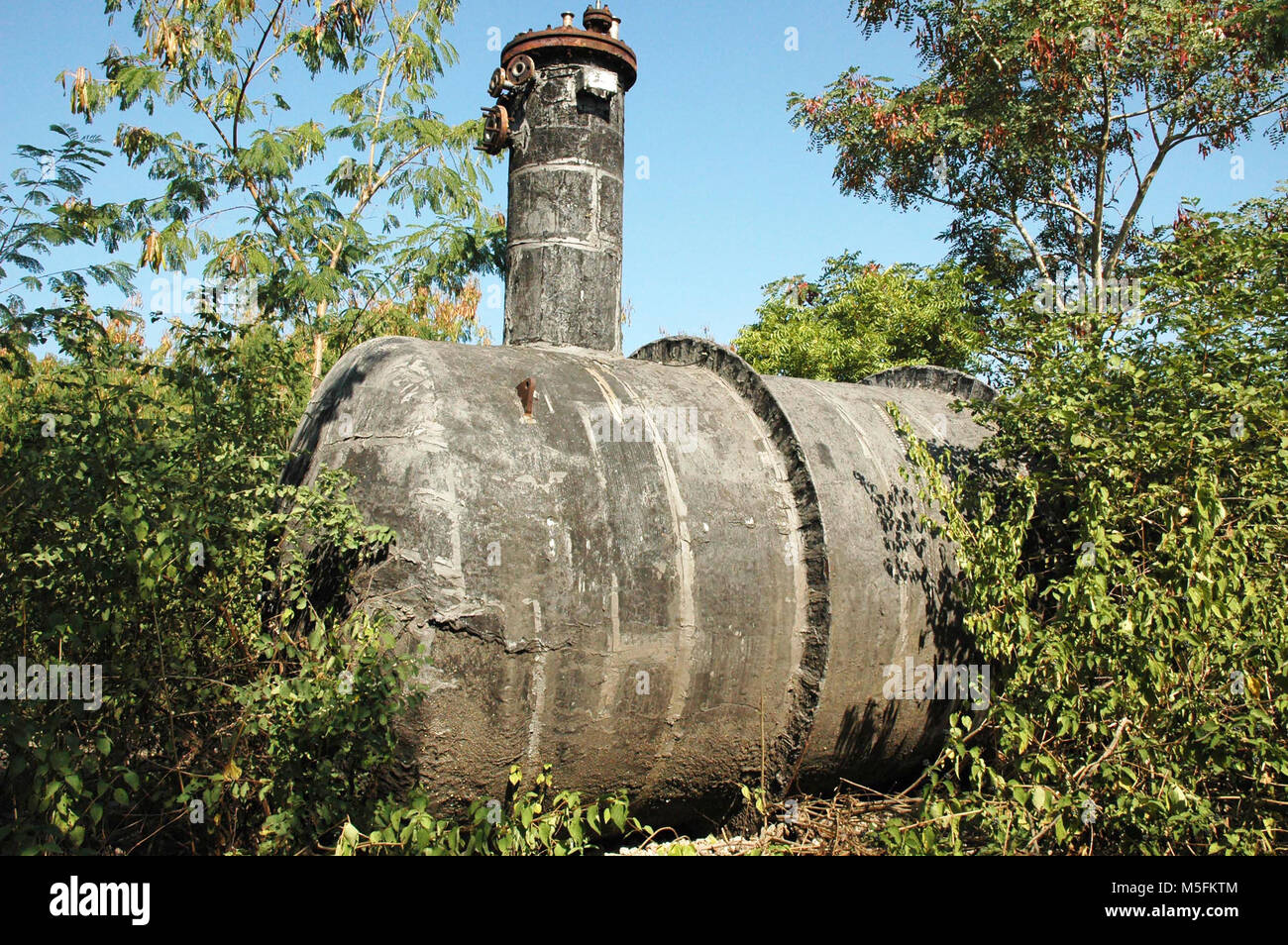 Il serbatoio di gas, Bhopal, Madhya Pradesh, India, Asia Foto Stock