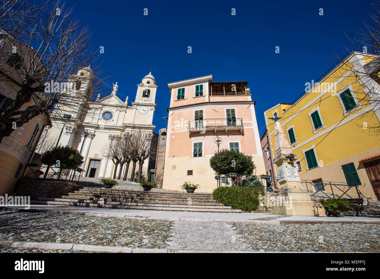 Borgio Verezzi, Savona, Italia, riviera ligure, centro città Foto Stock