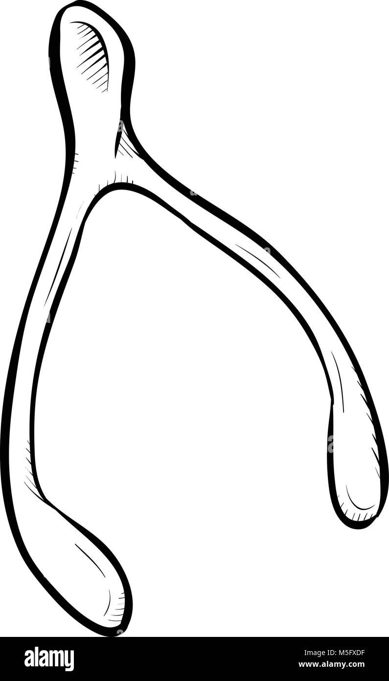 Linea di Cartoon arte del pulito, un triangolo bianco. Illustrazione Vettoriale