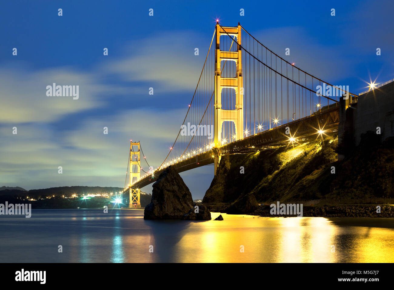 Il Golden Gate Bridge di San Francisco, California, Stati Uniti d'America Foto Stock