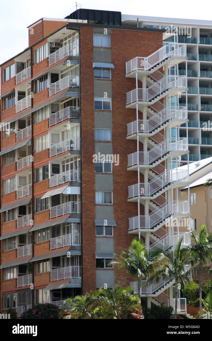 Edificio di appartamenti, Brisbane, Australia Foto Stock