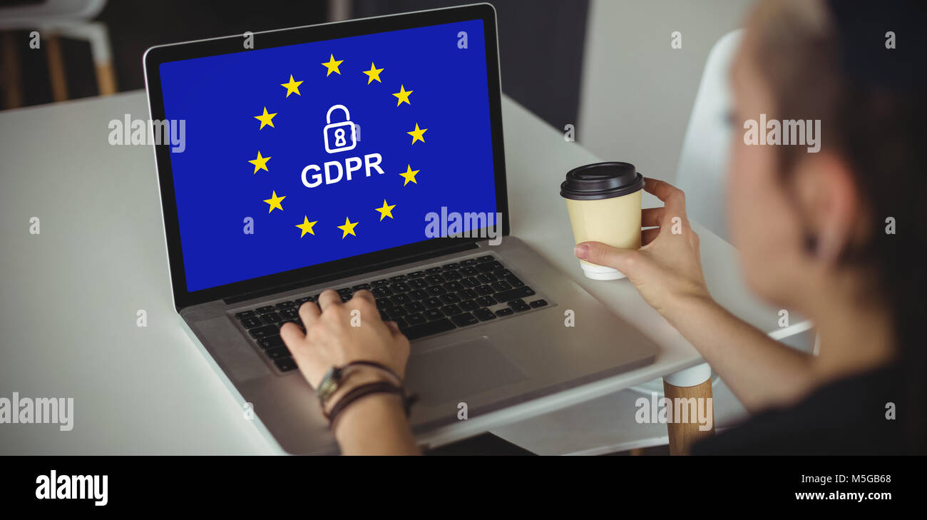 Immagine composita della Unione europea bloccato Foto Stock