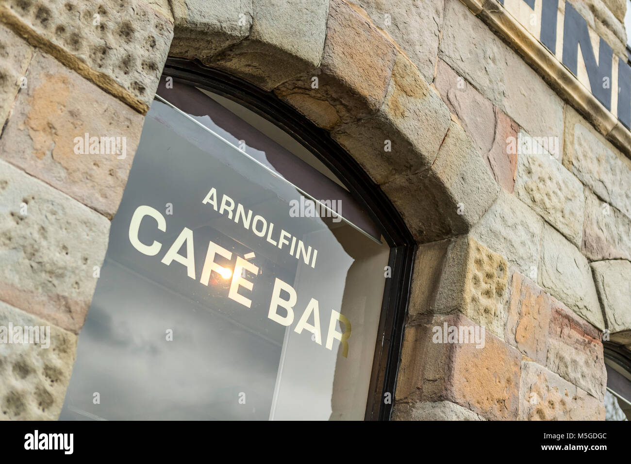 Arnolfini Cafe bar sulle strette Quay, Bristol REGNO UNITO Foto Stock