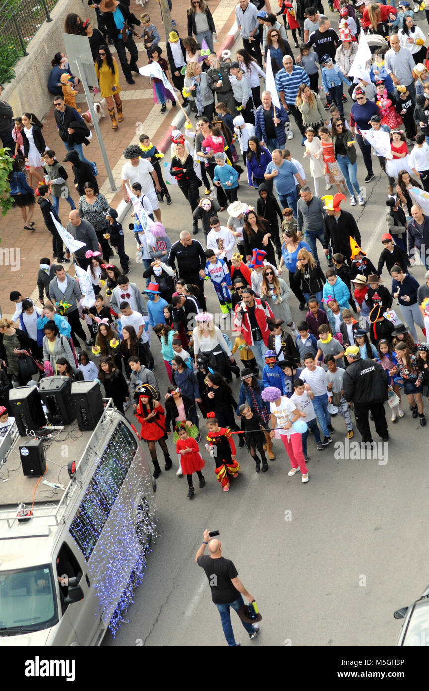 Purim holiday festival - Israele Foto Stock