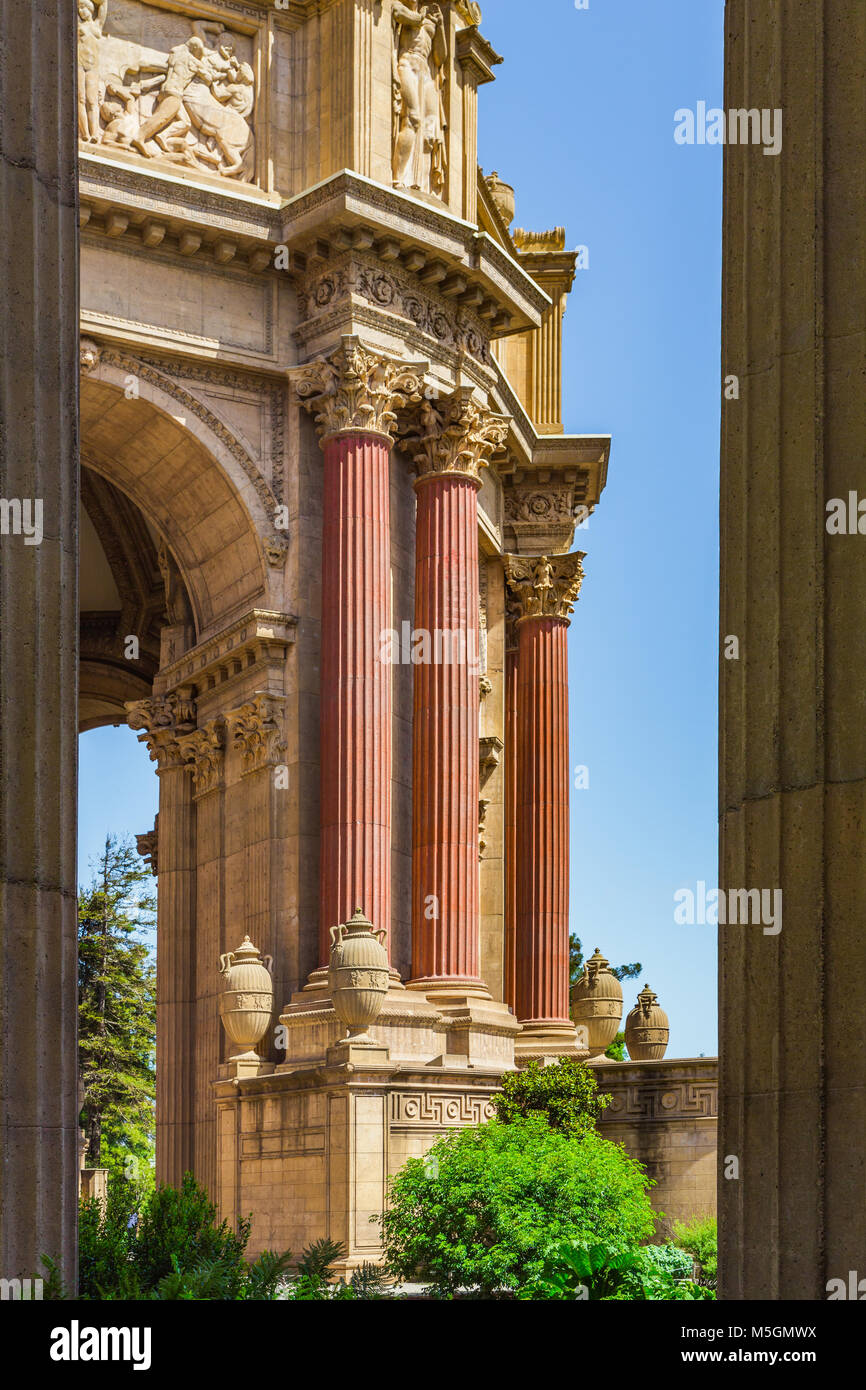 Palazzo delle Belle Arti di San Francisco in California Foto Stock