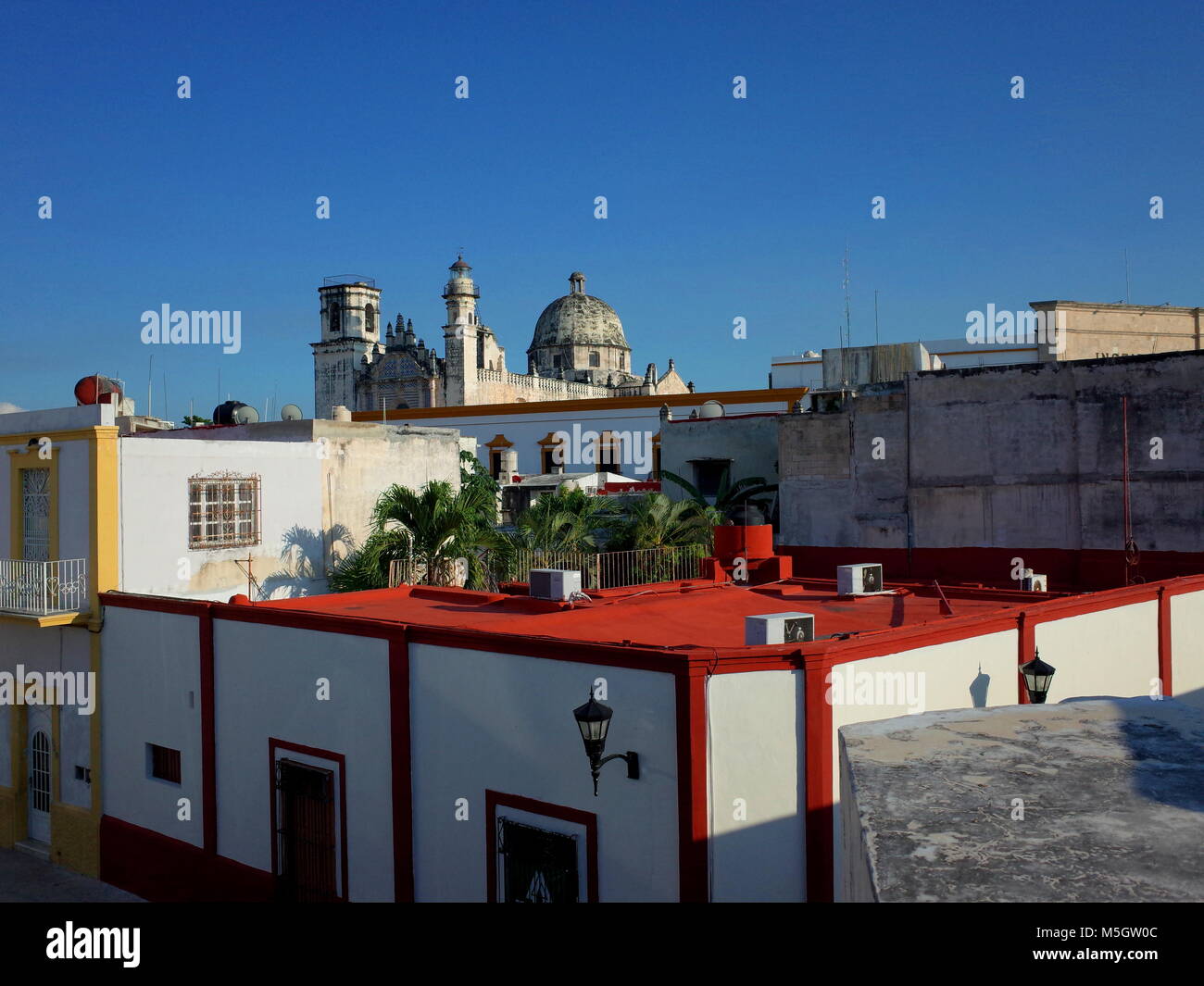 L'Ex Templo de San Jose nella città murata di Campeche in Messico Foto Stock