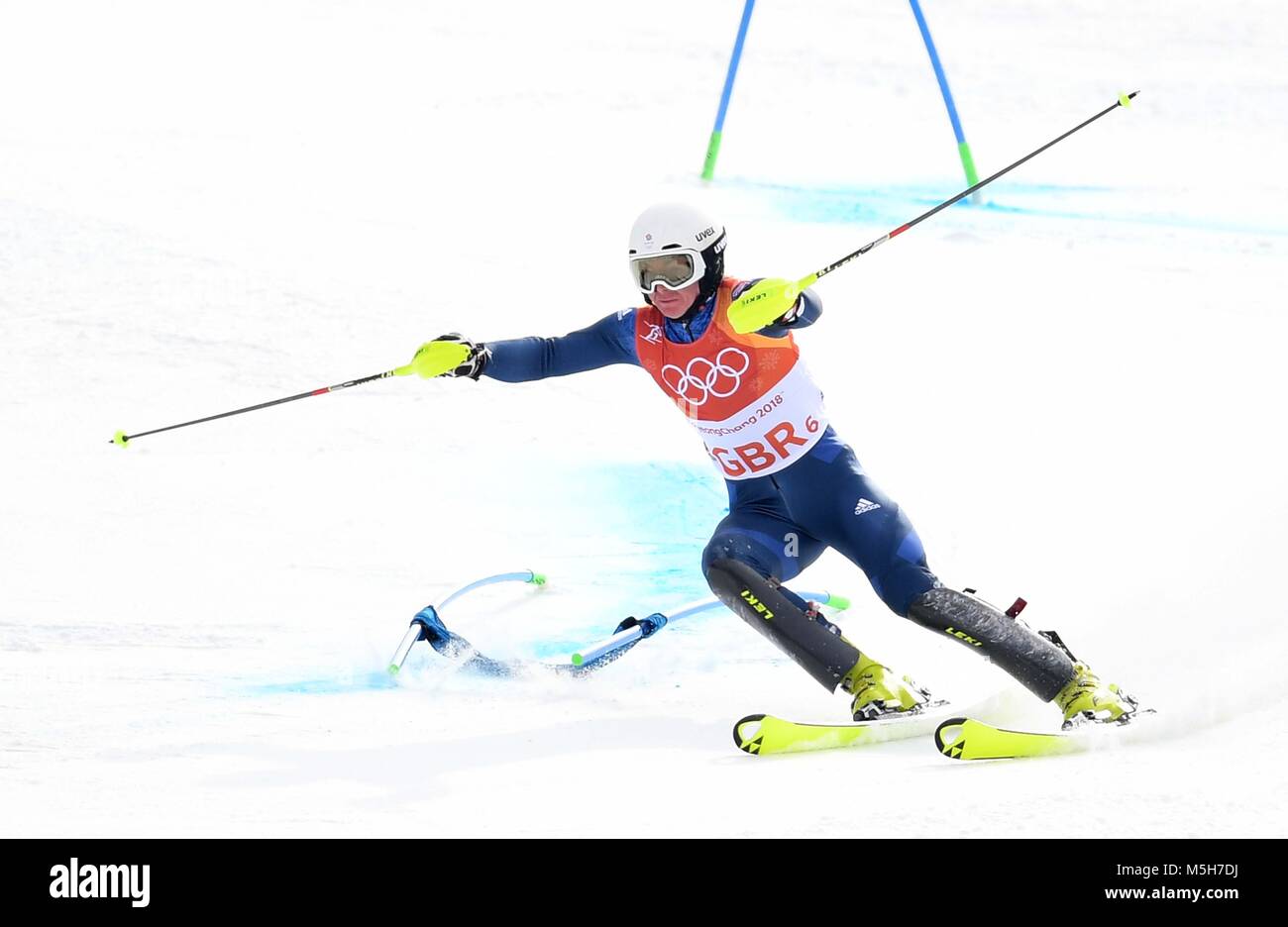 Pyeongchang, Corea del Sud. Il 24 febbraio, 2018. Laurie Taylor (GBR). Team Alpina Sci evento. Yongpyong alpine center. Alpensia. Pyeongchang2018 Olimpiadi invernali. Repubblica di Corea. 24/02/2018. Credito: Sport In immagini/Alamy Live News Foto Stock