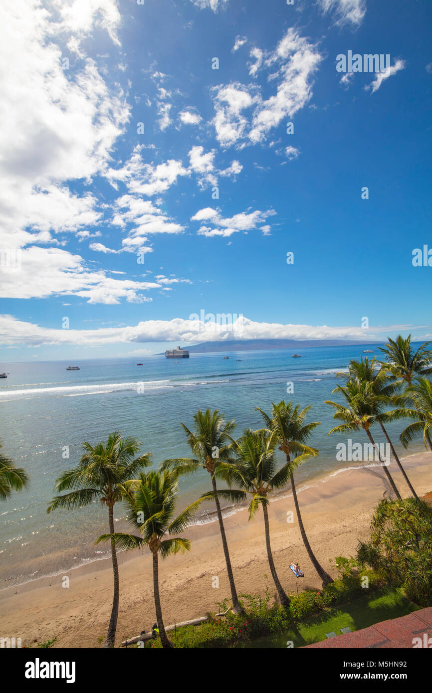 Lahaina, Spiaggia, Maui, Hawaii Foto Stock