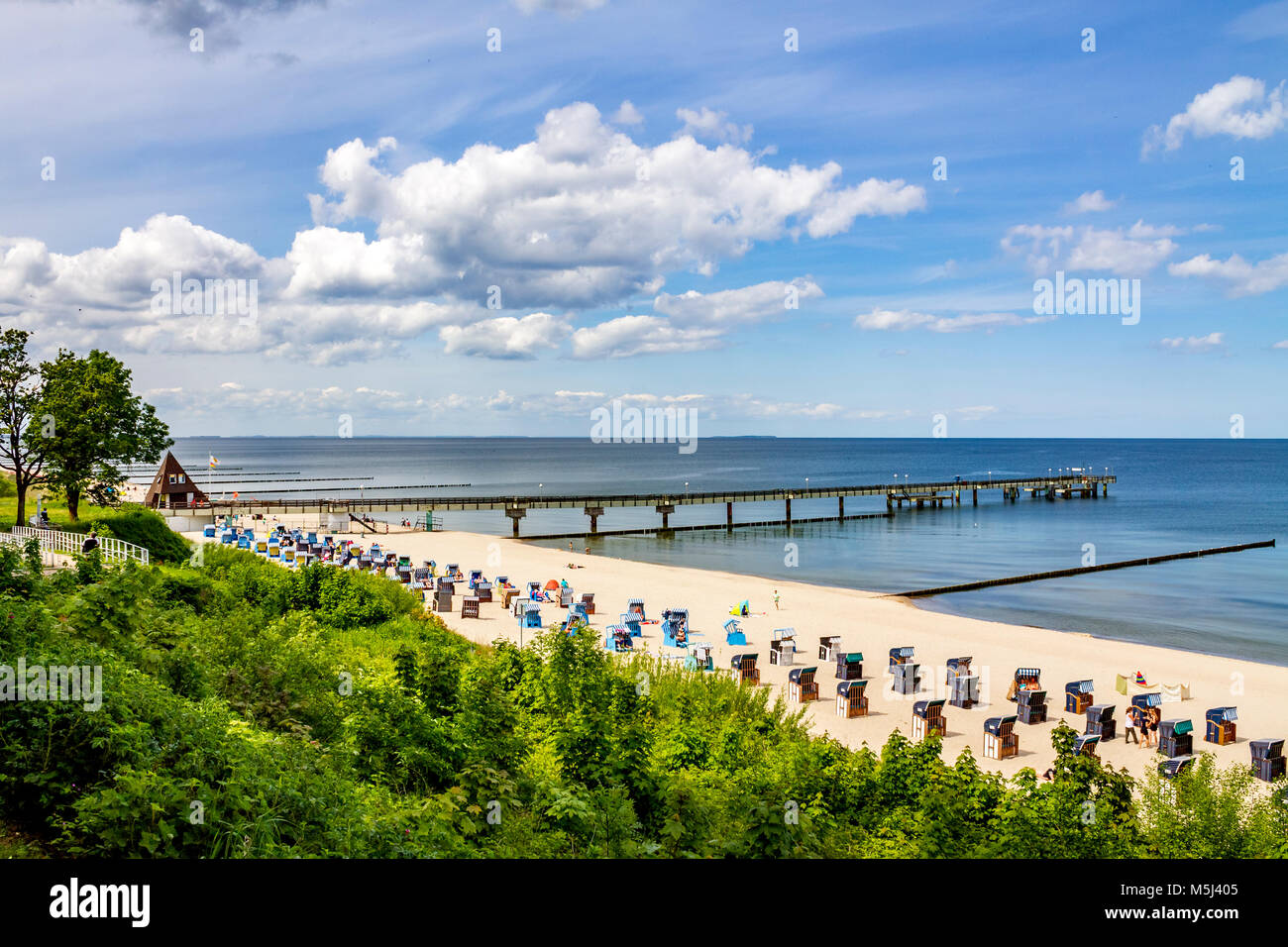 Germania, Meclemburgo-Pomerania, Mar Baltico località balneare Koserow Foto Stock