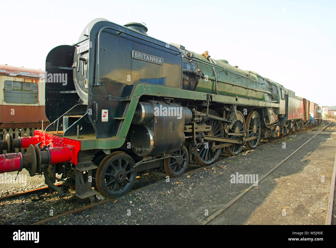 Crewe Heritage Centre è un museo ferroviario si trova a Crewe, Inghilterra. Gestito dalla Crewe Heritage Trust, il museo si trova tra alla stazione ferroviaria di Crewe e Crewe town center; il sito era la posizione del "Vecchio opere" che fu demolito nei primi anni ottanta.istituito nel 1987 e rinominata in 1992 come Crewe Railway età mediante il possesso di carità iscritta .Il museo è ritornato al suo nome originale di Crewe Heritage Center a inizio 2008. Il museo è situato nella vecchia Londra, Midland e ferrovia scozzese cantiere, Foto Stock