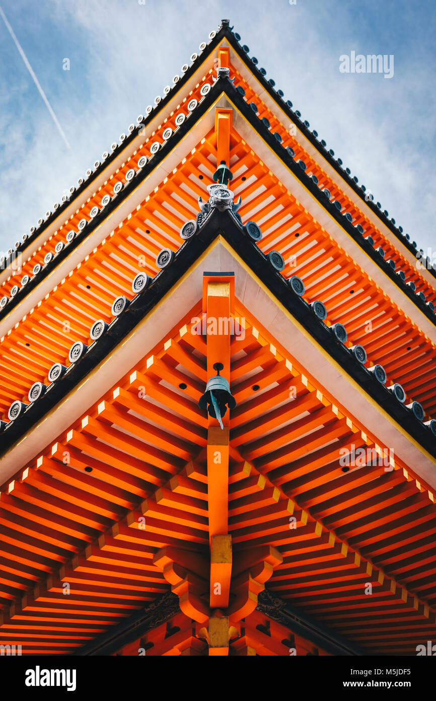 La Pagoda giapponese di Kyoto, Giappone fotografia di dettaglio Foto Stock