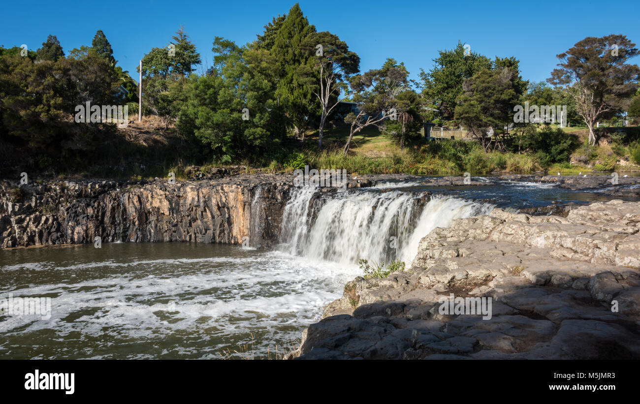 Haruru Falls, Isola del nord, Nuova Zelanda Foto Stock