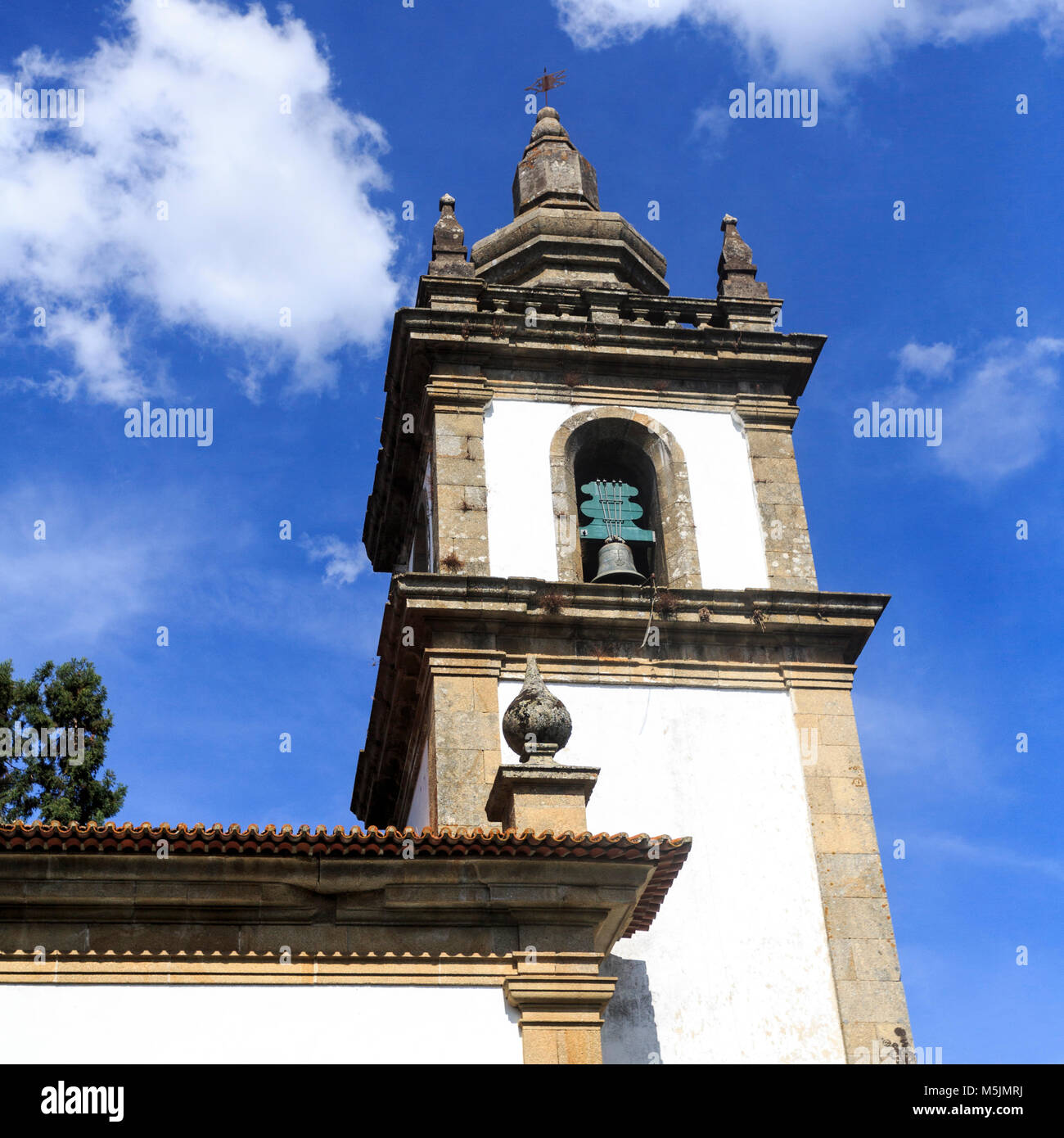 Il belfrey della cappella del Palazzo Mateus in Vila Real, Portogallo Foto Stock