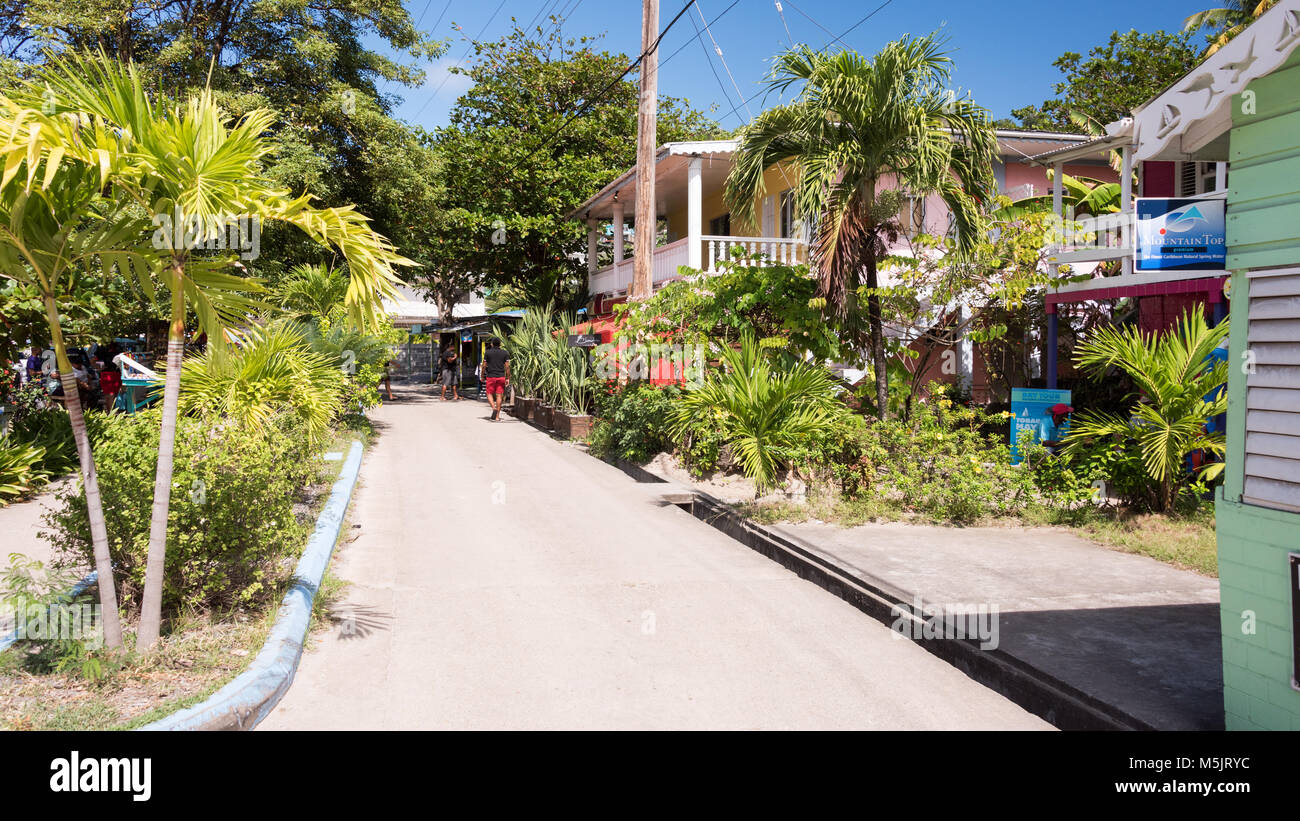 Main Street, Port Elizabeth, Bequia, Grenadine Foto Stock
