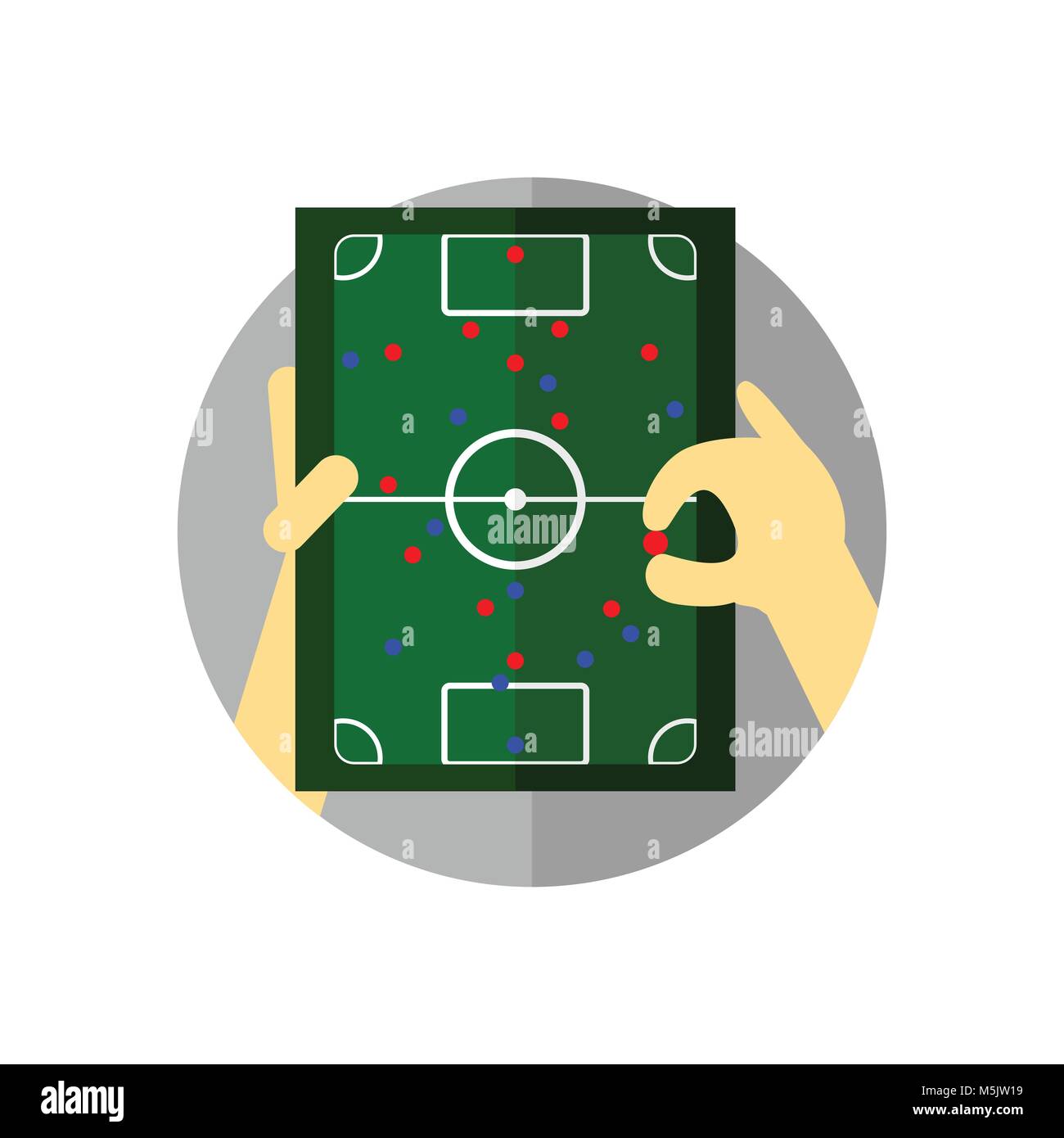 Il calcio tattico strategia di Briefing illustrazione vettoriale Graphic Design Illustrazione Vettoriale