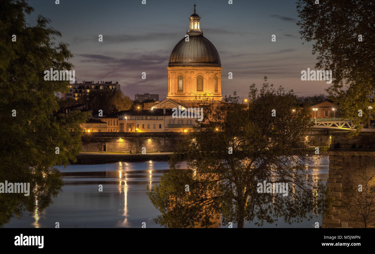 La Grave Ospedale è noto per la sua famosa cattedrale di San Giuseppe cappella della tomba. Si tratta di uno dei più famosi monumenti di Tolosa, Francia. Foto Stock