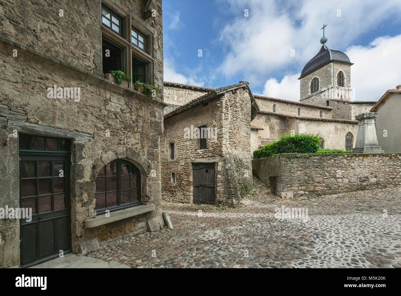 Città medievale di Pérouges, Francia Foto Stock