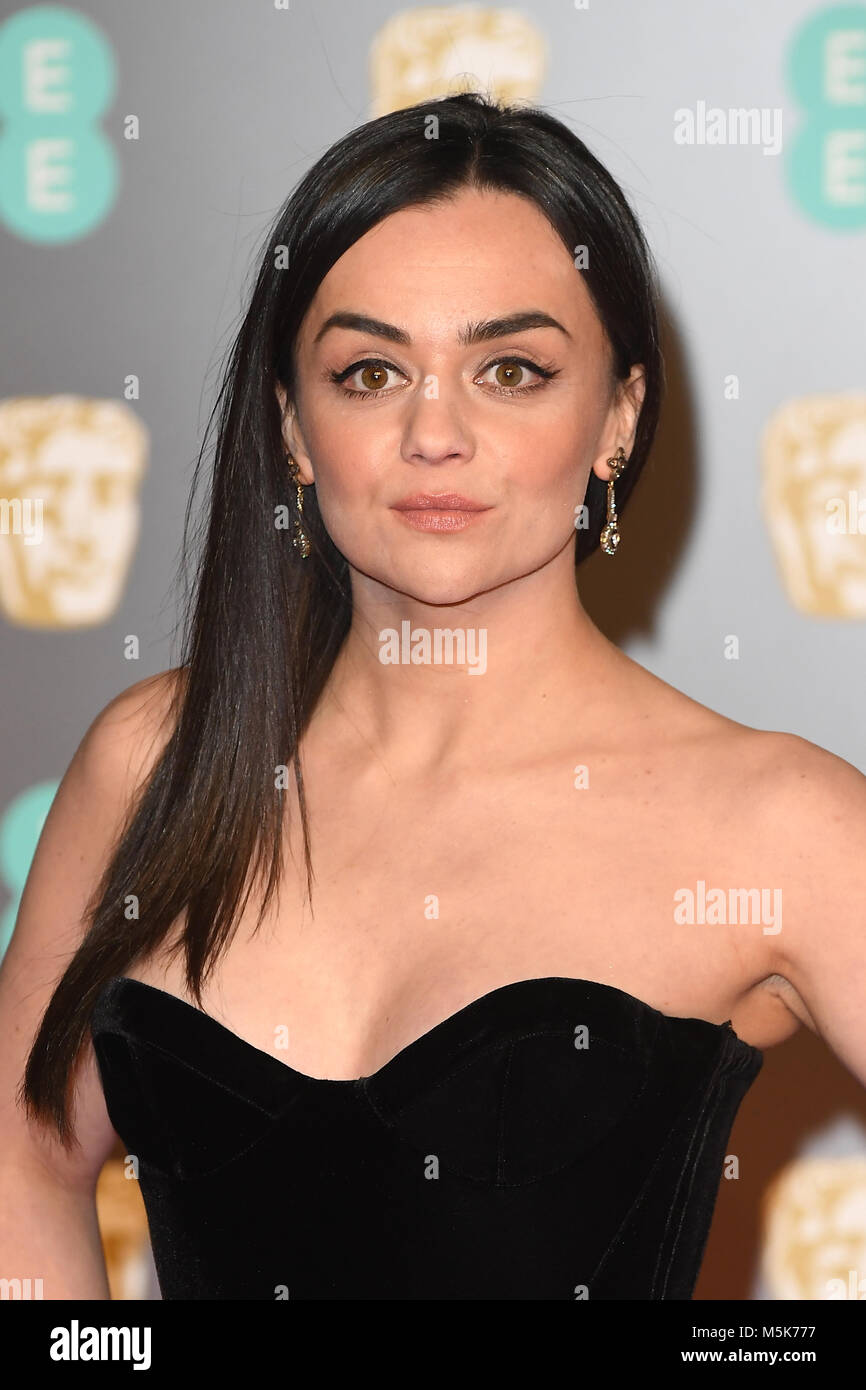 Hayley Squires assiste l'EE British Academy Film Awards (BAFTA) presso la Royal Albert Hall di Londra. Xviii Febbraio 2018 © Paul Treadway Foto Stock