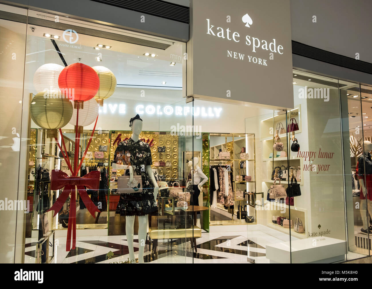 HONG KONG - Aprile 4, 2019: Kate Spade New York store in Hong Kong. Foto Stock