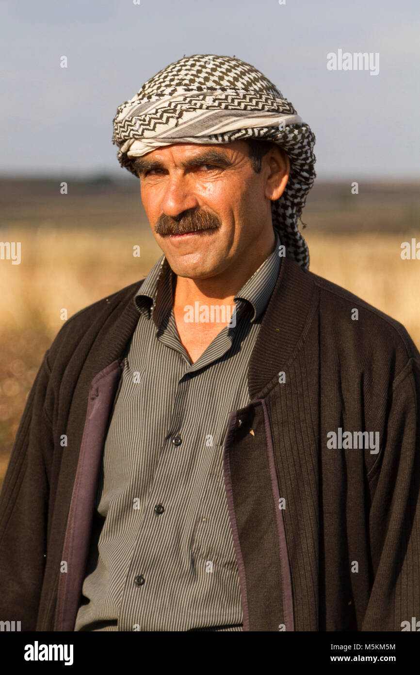 Uomo curdo in Sanliurfa, Turchia. Foto Stock
