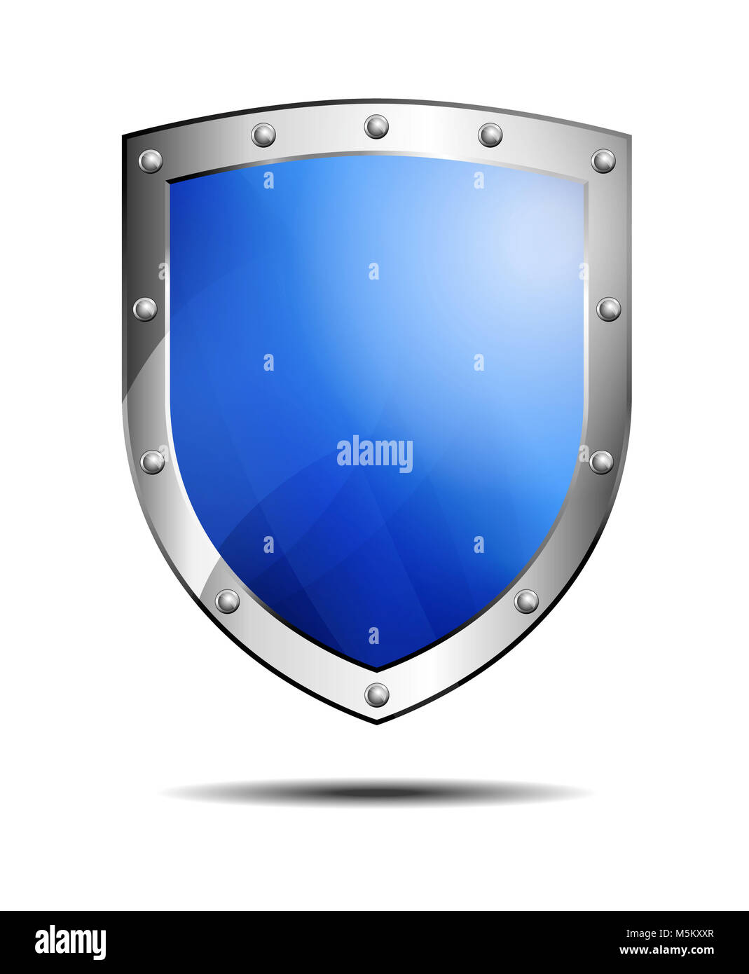 Blue Shield, protezione Antivirus Sicurezza Firewall Foto Stock