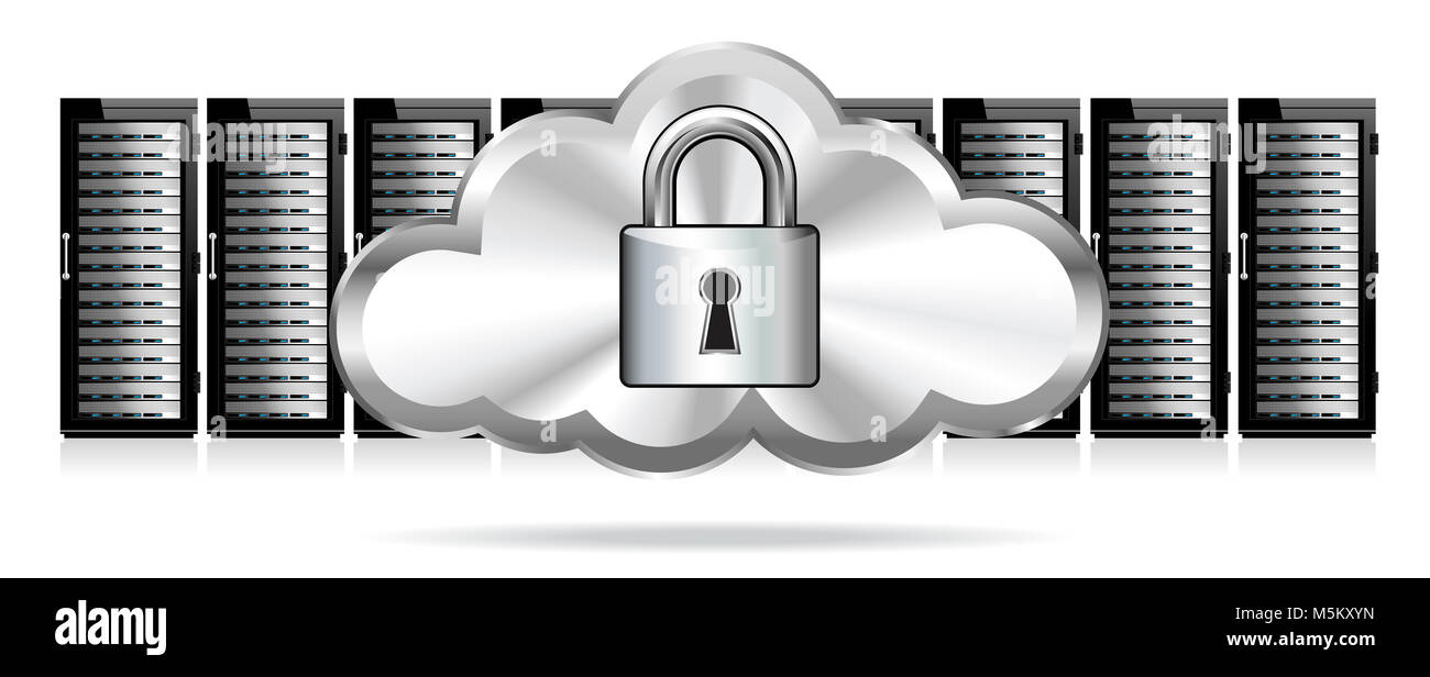 Sicurezza della rete - Information technology immagine concettuale Foto Stock